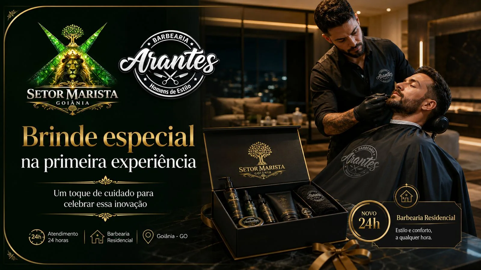 Brinde especial na primeira experiência