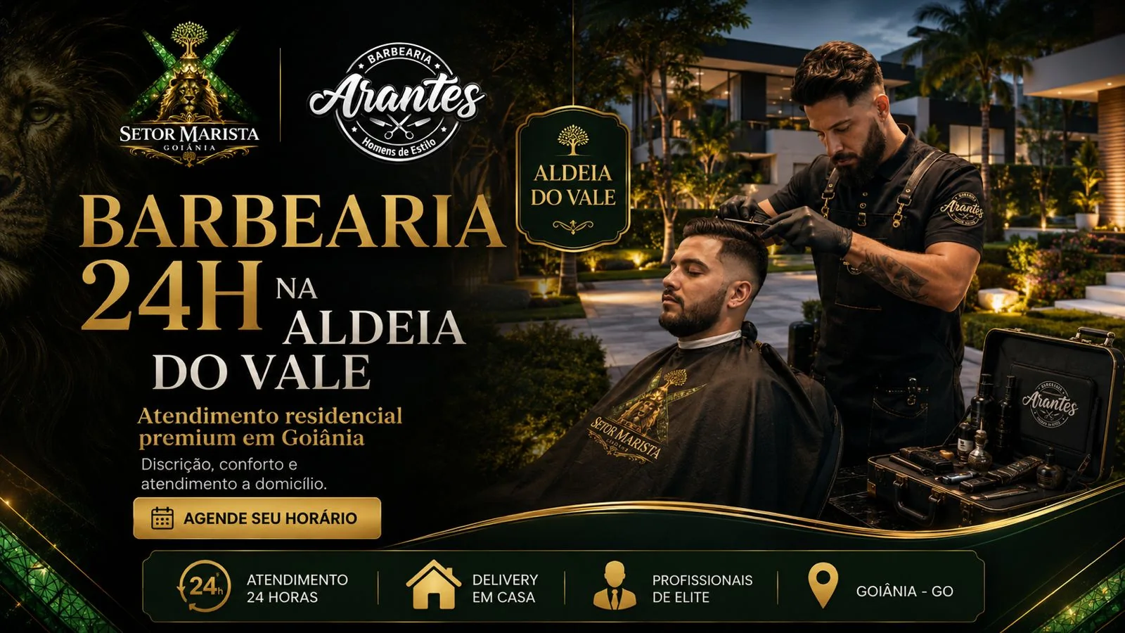 Barbearia 24H na Aldeia do Vale