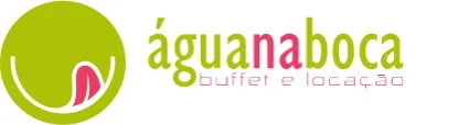 Logomarca oficial Buffet Água na Boca, buffet e locação