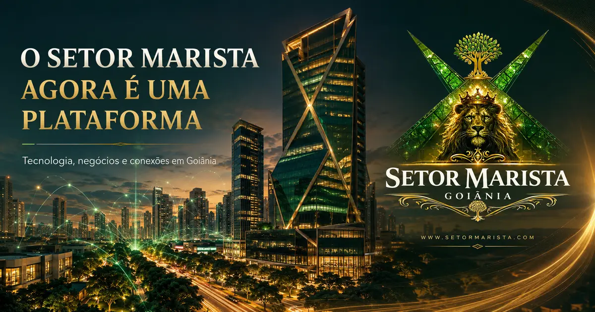 Portal tecnológico do Setor Marista em Goiânia com negócios, experiências e conexões