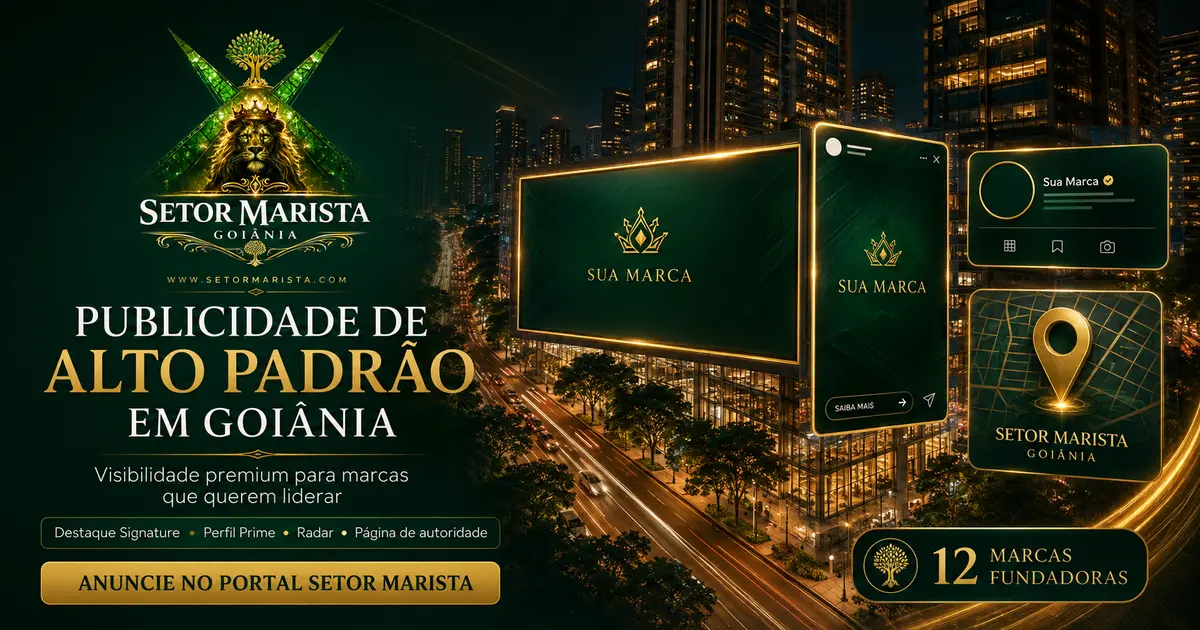 Formatos de publicidade de alto padrão no Portal Setor Marista em Goiânia